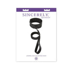 Sincerely® Locking Lace Collar & Leash - Black - Restraints
