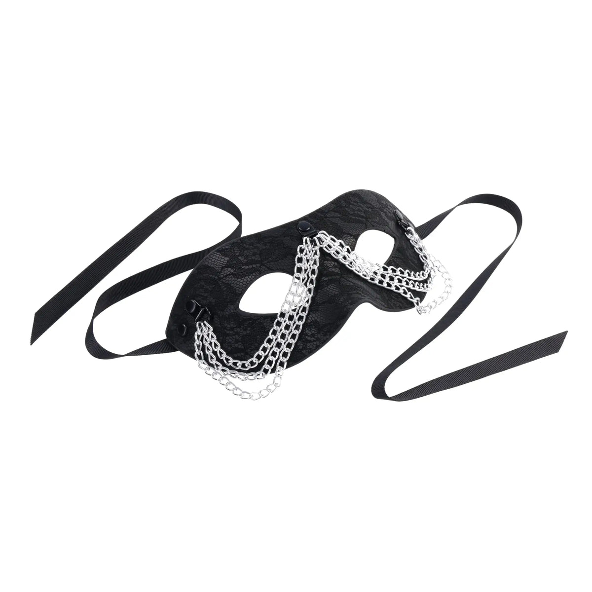 Sportsheets® Sportsheets Sex & Mischief Chained Lace Mask Black