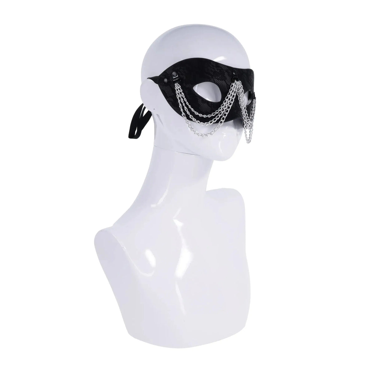 Sportsheets® Sportsheets Sex & Mischief Chained Lace Mask Black