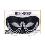 Sportsheets® Sportsheets Sex & Mischief Chained Lace Mask Black