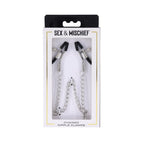 Sportsheets® Sportsheets Sex & Mischief Chained Nipple Clamps Silver
