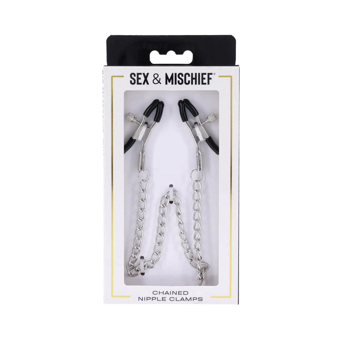 Sportsheets® Sportsheets Sex & Mischief Chained Nipple Clamps Silver