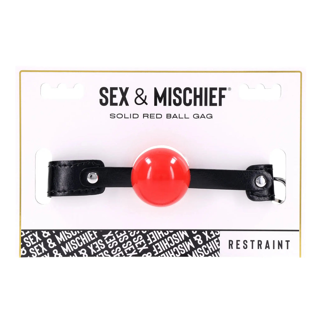 Sportsheets® Sportsheets Sex & Mischief Solid Red Ball Gag