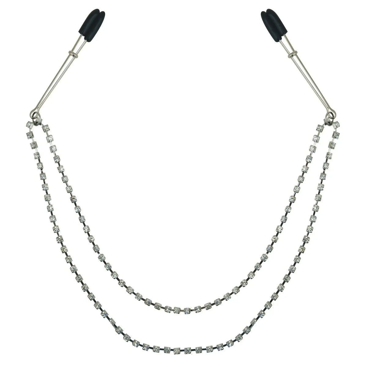 Sportsheets® Sportsheets Sincerely Bling Double-Strand Nipple Clips Silver