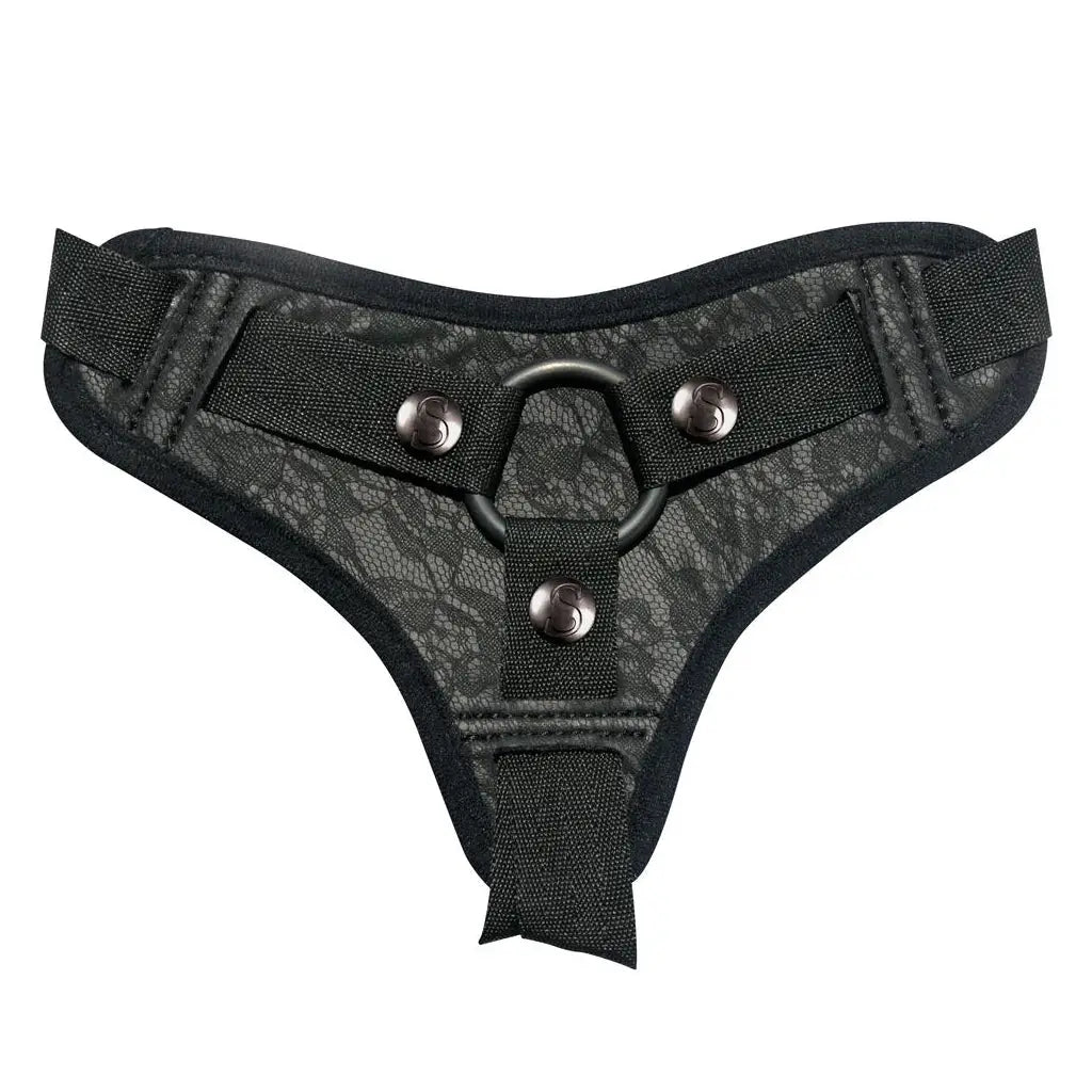 Sportsheets® Sportsheets Sincerely Lace Strap-On Harness | Jock-Style | Black