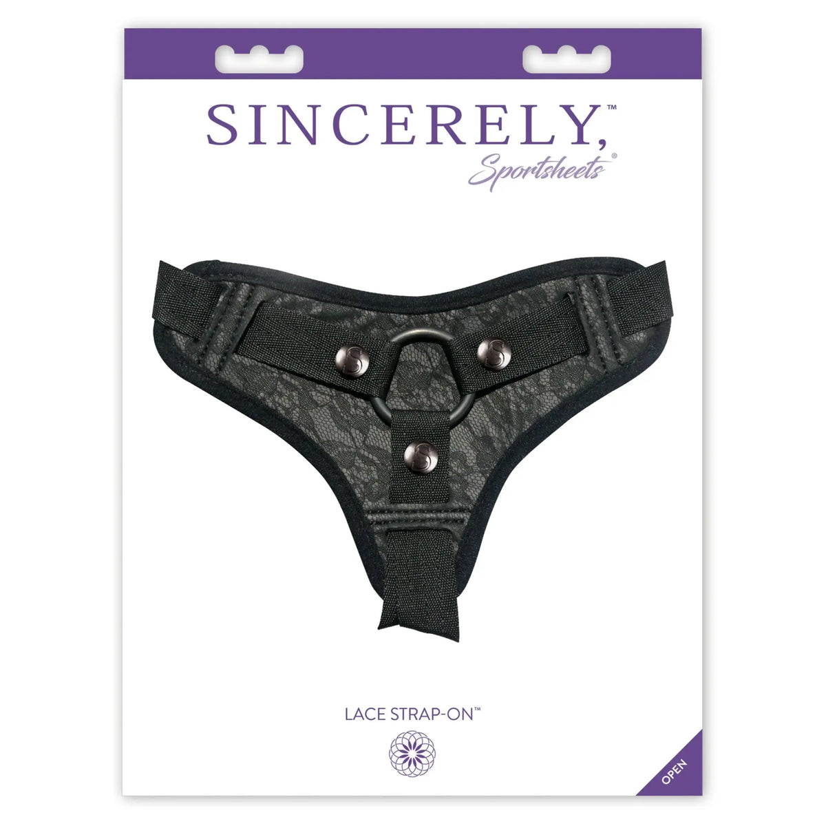 Sportsheets® Sportsheets Sincerely Lace Strap-On Harness | Jock-Style | Black