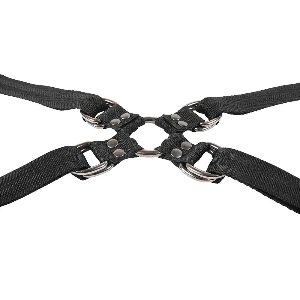Sportsheets® Velvet Noir Adjustable Hog Tie & Cuff Set - Rolik®