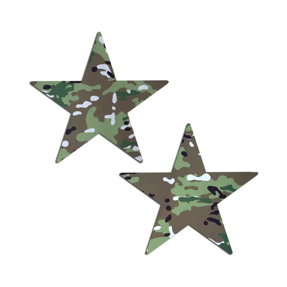 Camo Star Nipple Pasties