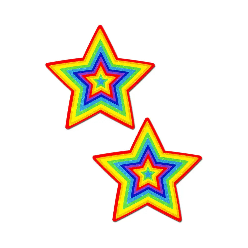 Glitter Pumping Star Nipple Pasties