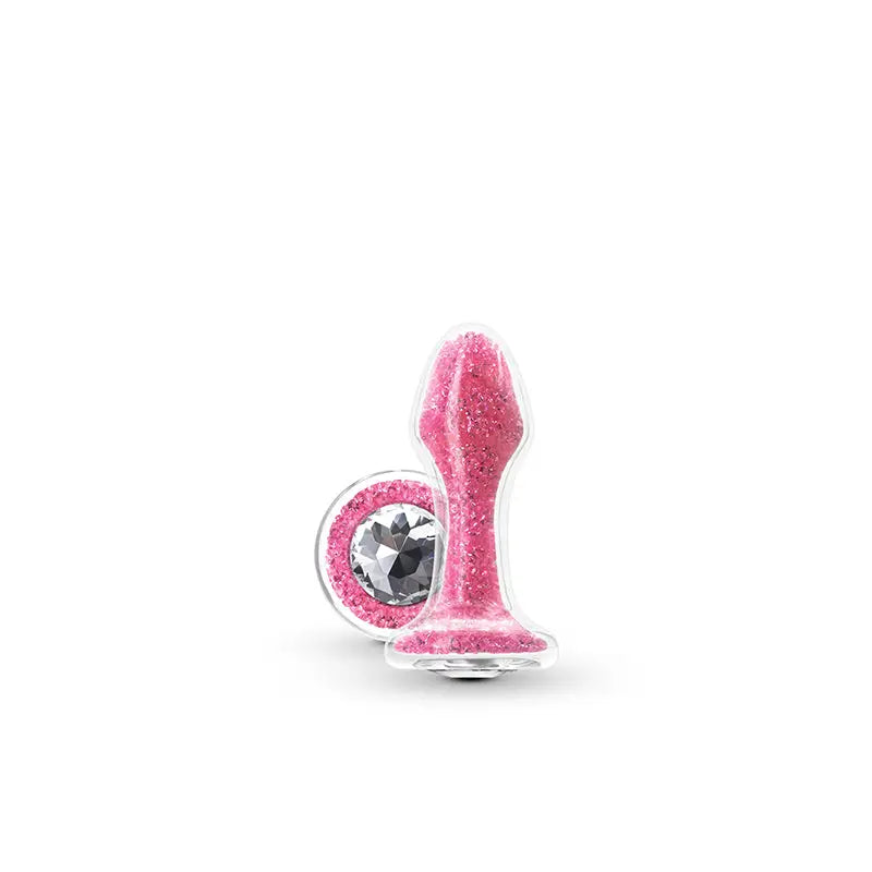 Stardust Glam Glass Plug - Pink - Butt