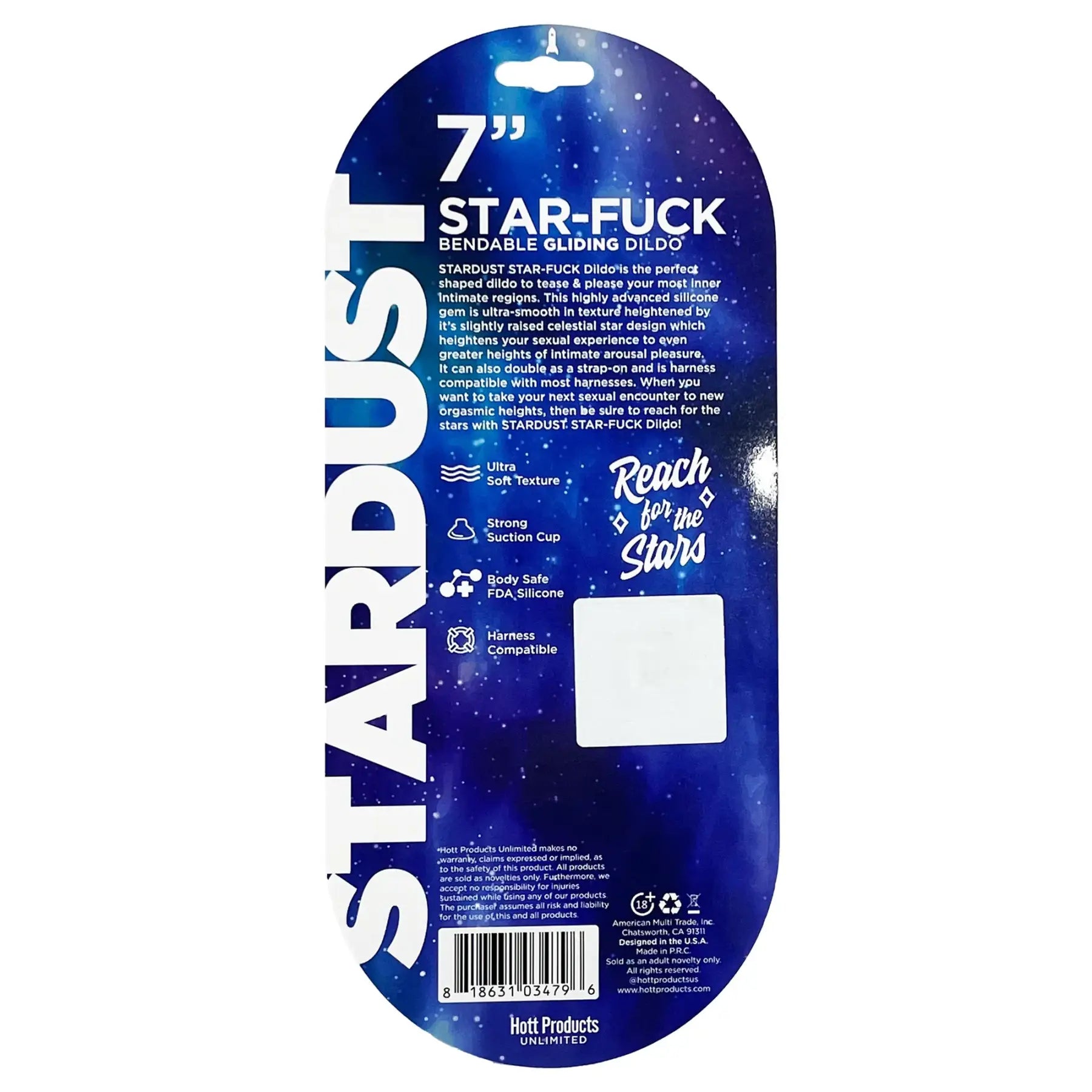 Stardust Star-F*ck 7’’ Glow in the Dark Silicone Dildo