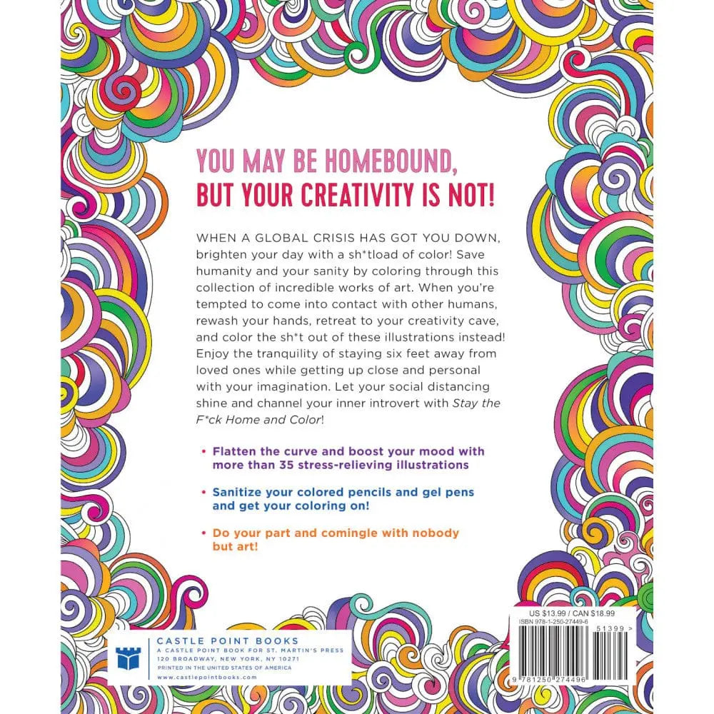 Stay the F*ck Home and Color Coloring Book - Rolik®