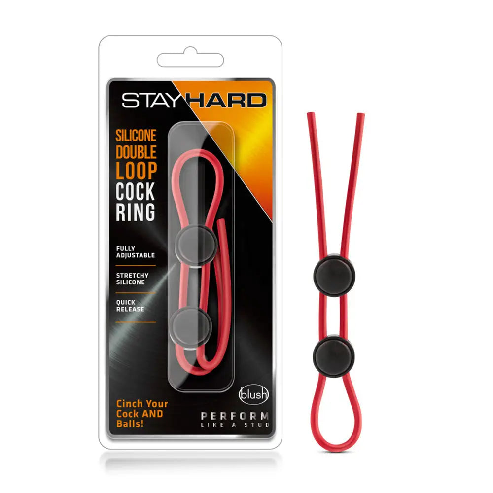 Stay Hard Silicone Double Loop Adjustable C-Ring