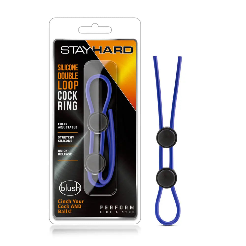 Stay Hard Silicone Double Loop Adjustable C-Ring