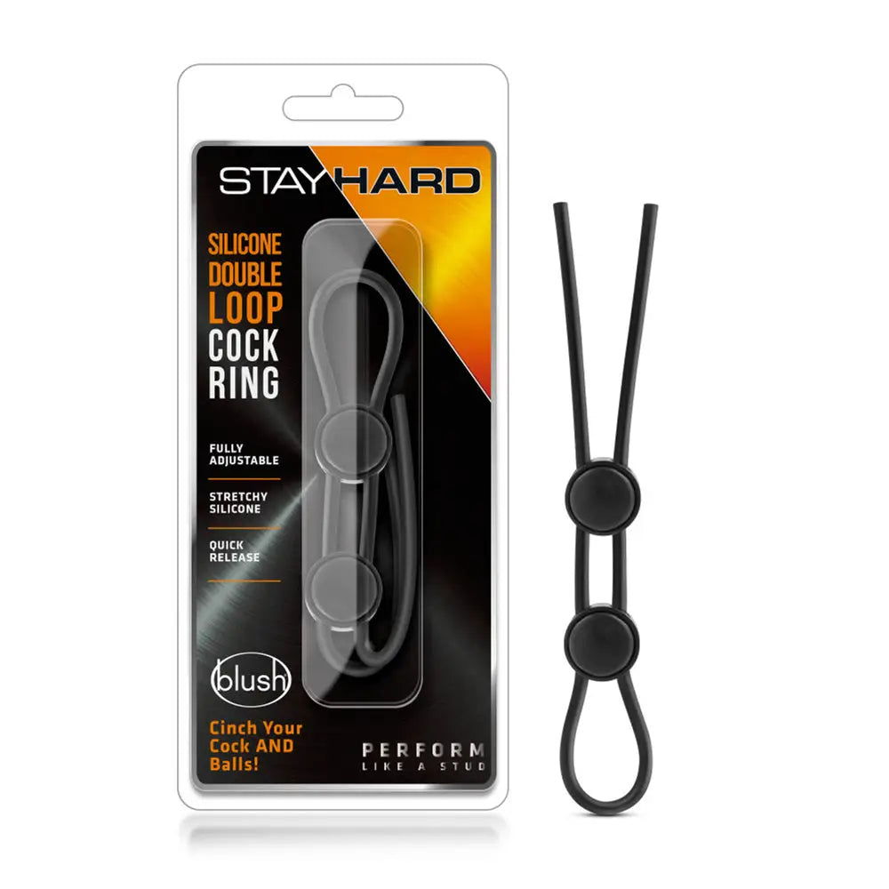 Stay Hard Silicone Double Loop Adjustable C-Ring