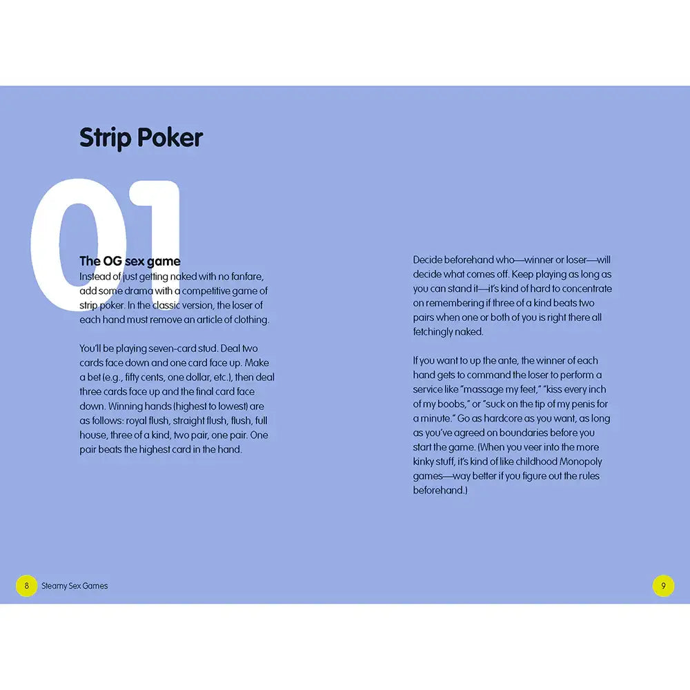 Steamy Sex Games: A Naughty/Nice Playbook for Adventurous Couples