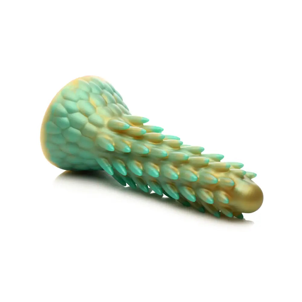 Stegosaurus Spiky Silicone Dildo - Green