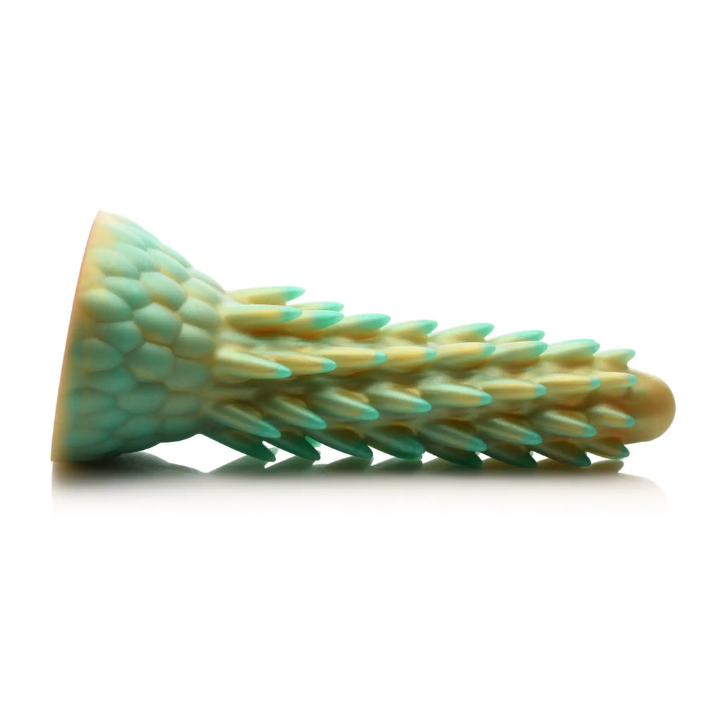 Stegosaurus Spiky Silicone Dildo - Green