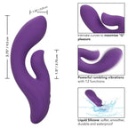 Stella™ Liquid Silicone Dual Pleaser Vibrator - Rolik®