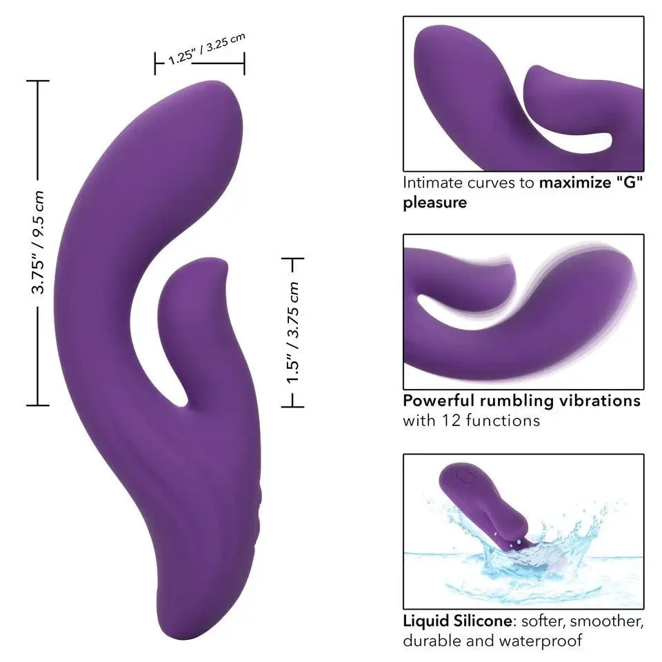 Stella™ Liquid Silicone Dual Pleaser Vibrator - Rolik®