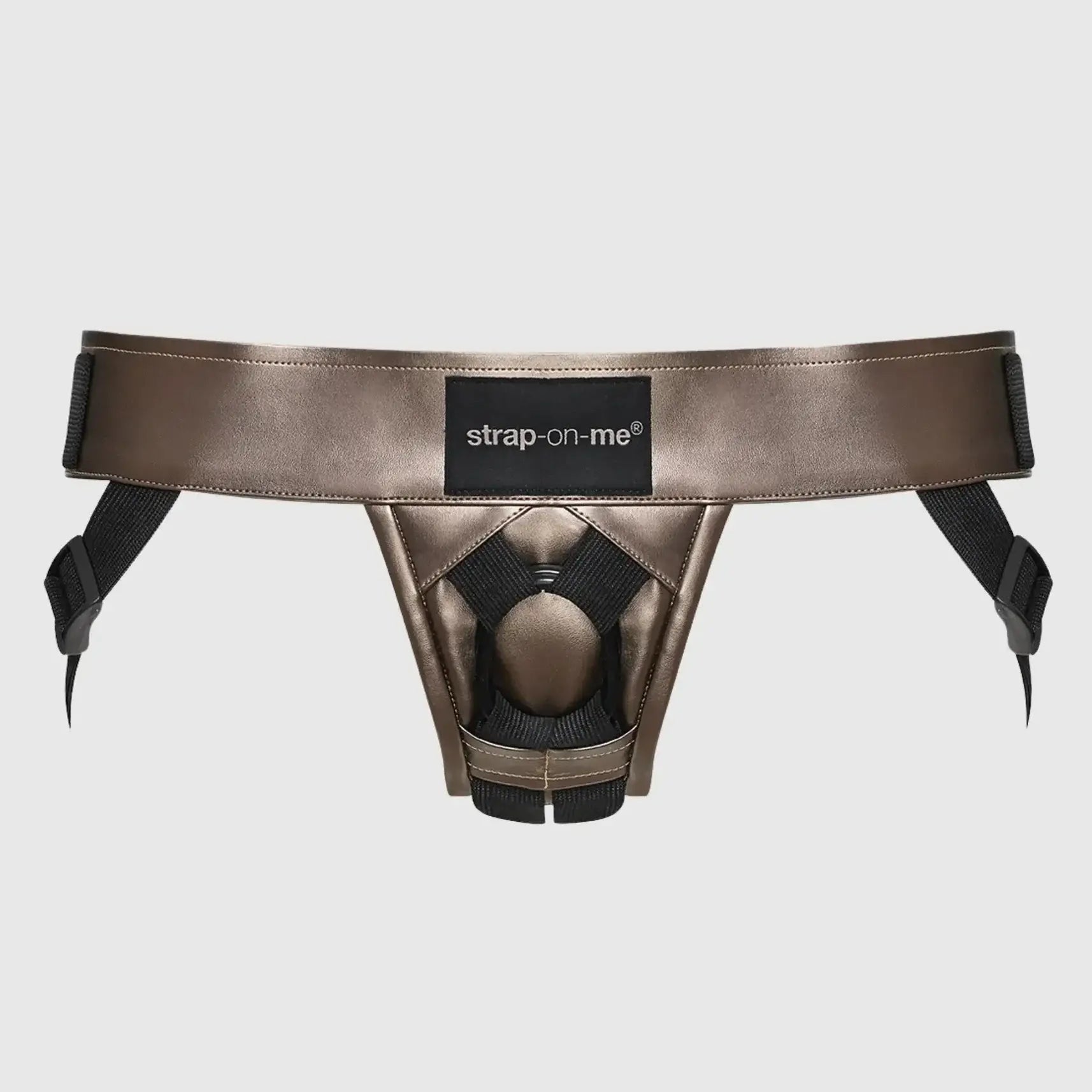 Curious Leatherette Harness Bronze