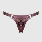 Generous Leatherette Harness Eggplant