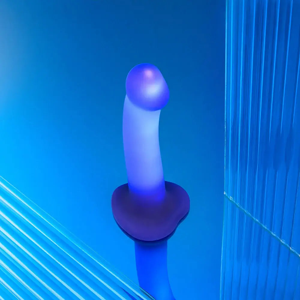 Blue Glow-LED Dildo