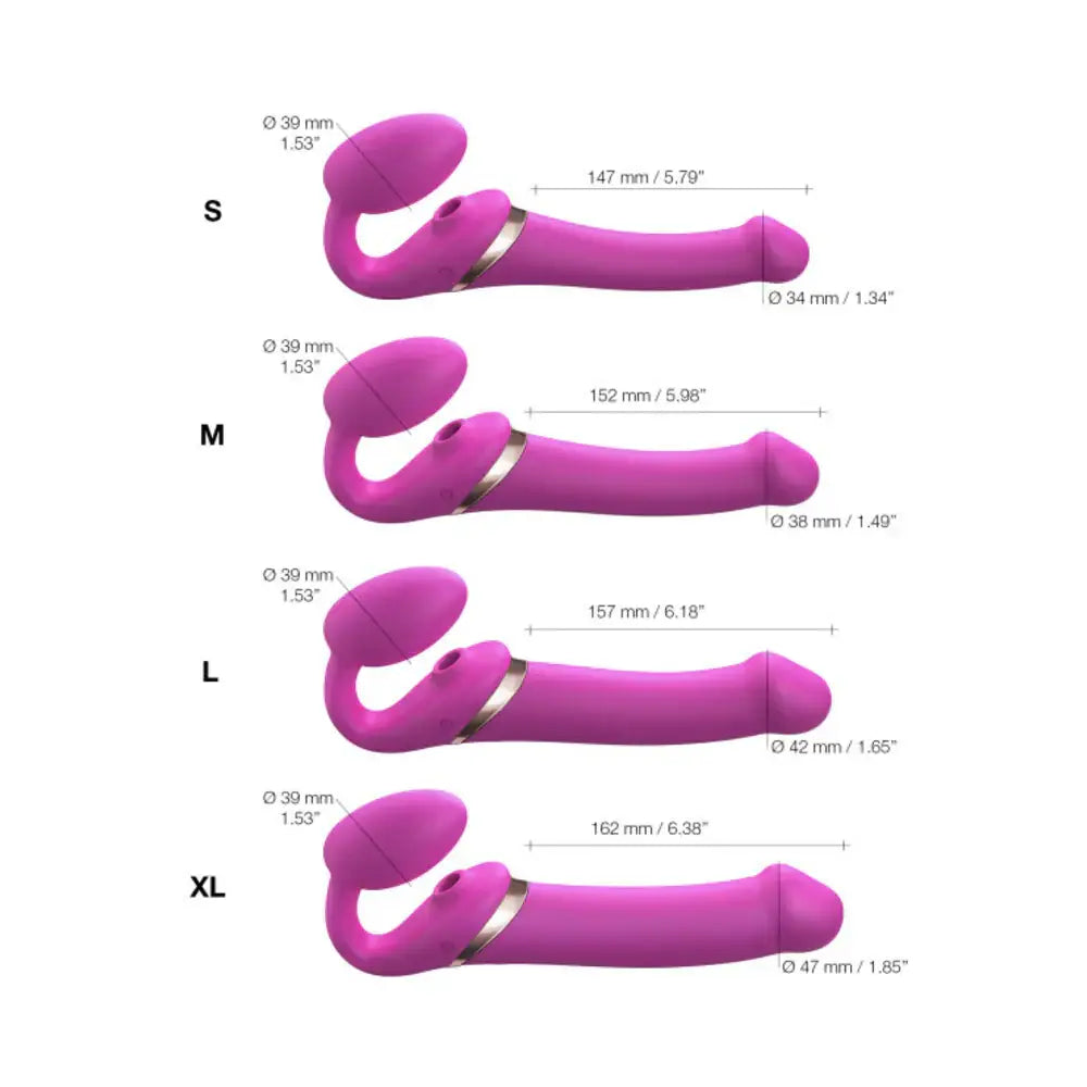 Multi Orgasm Bendable Strap - On Dildo