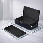 strap-on-me® Strap-on-me Prestige Locking Storage Case, Velvet Interior 3-Digit Lock Black
