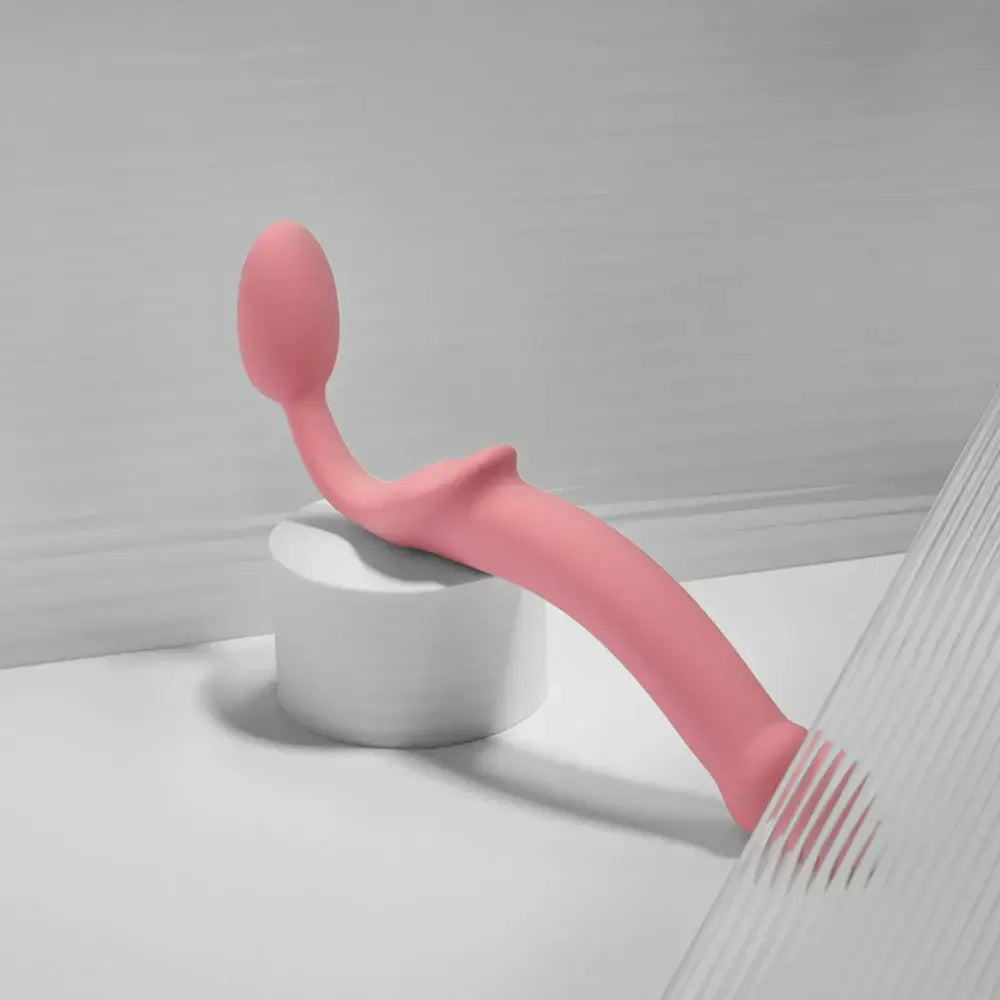 Silicone Bendable Strapless Strap On Dildo
