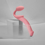 Silicone Bendable Strapless Strap On Dildo