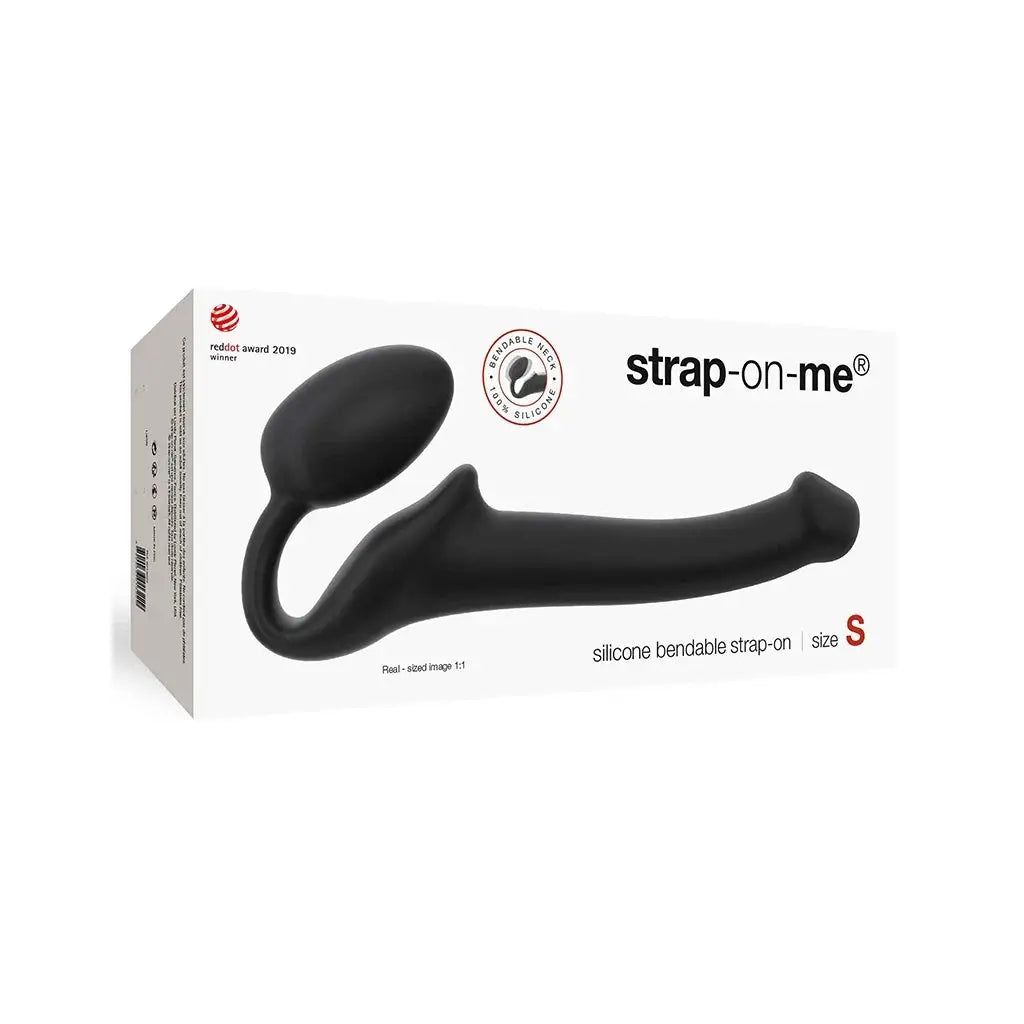strap-on-me® strap-on-me Silicone Bendable Strapless Strap-On Dildo Black / Small