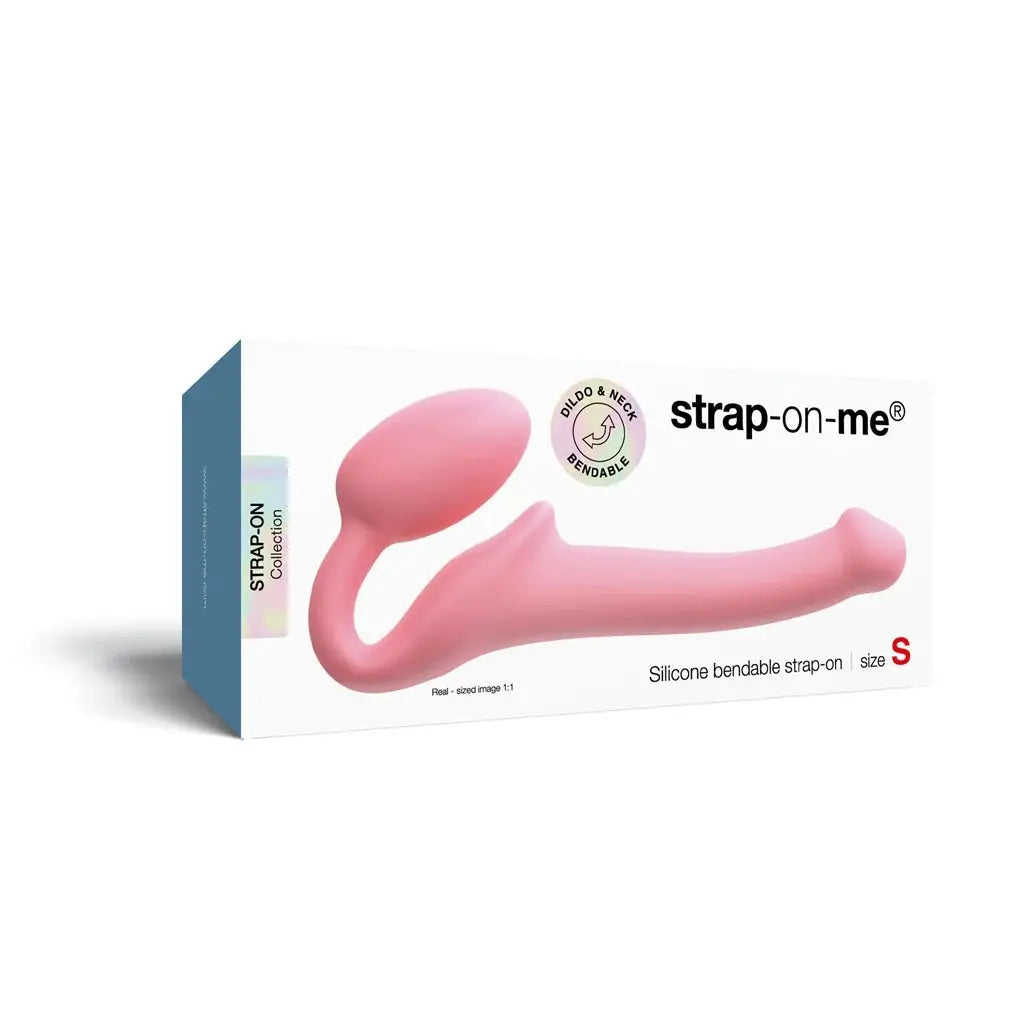 strap-on-me® strap-on-me Silicone Bendable Strapless Strap-On Dildo Pink / Small