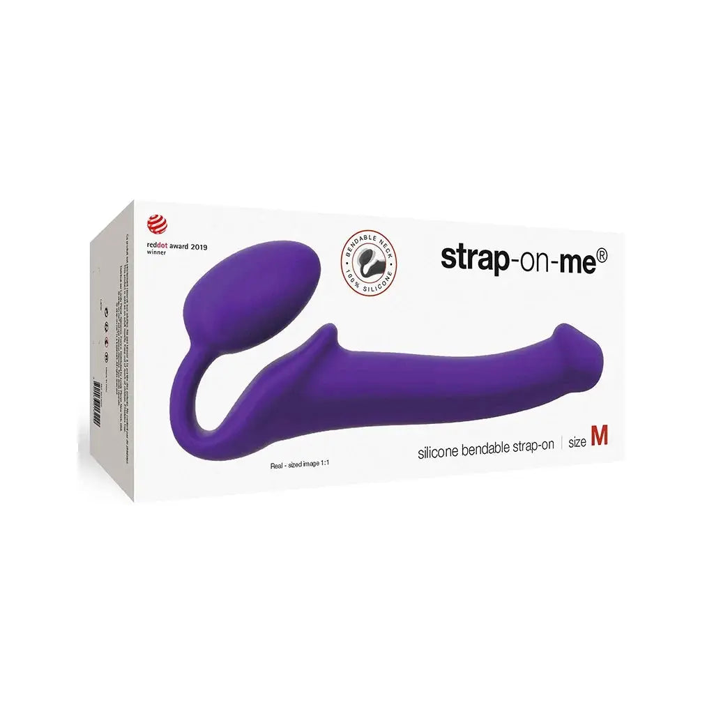 strap-on-me® strap-on-me Silicone Bendable Strapless Strap-On Dildo Purple / Medium