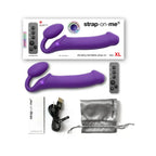 Vibrating 3 Motor Remote Controlled Strap On - Dildo