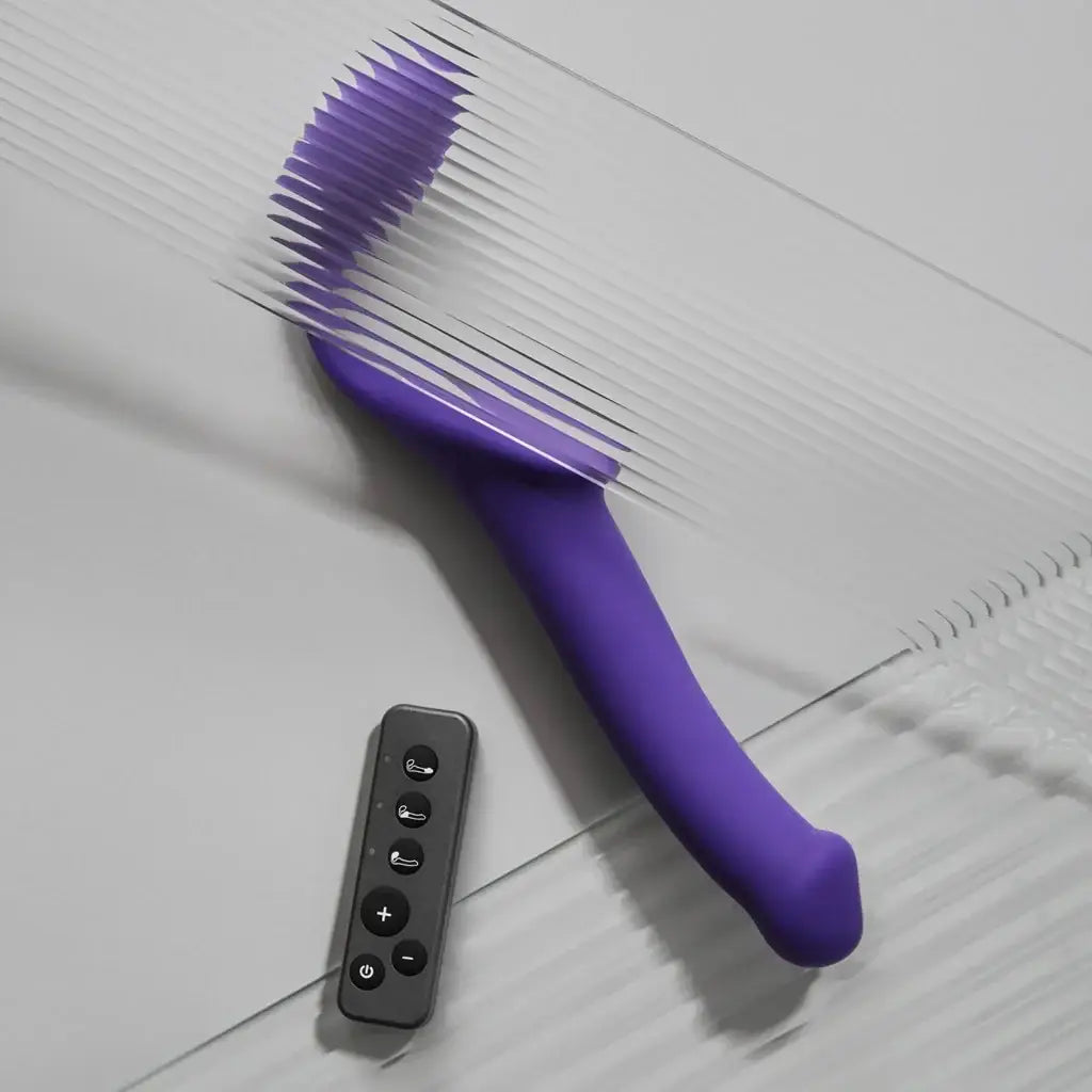 strap-on-me® strap-on-me Vibrating Bendable Strapless Strap-On, 3-Motor Remote Control