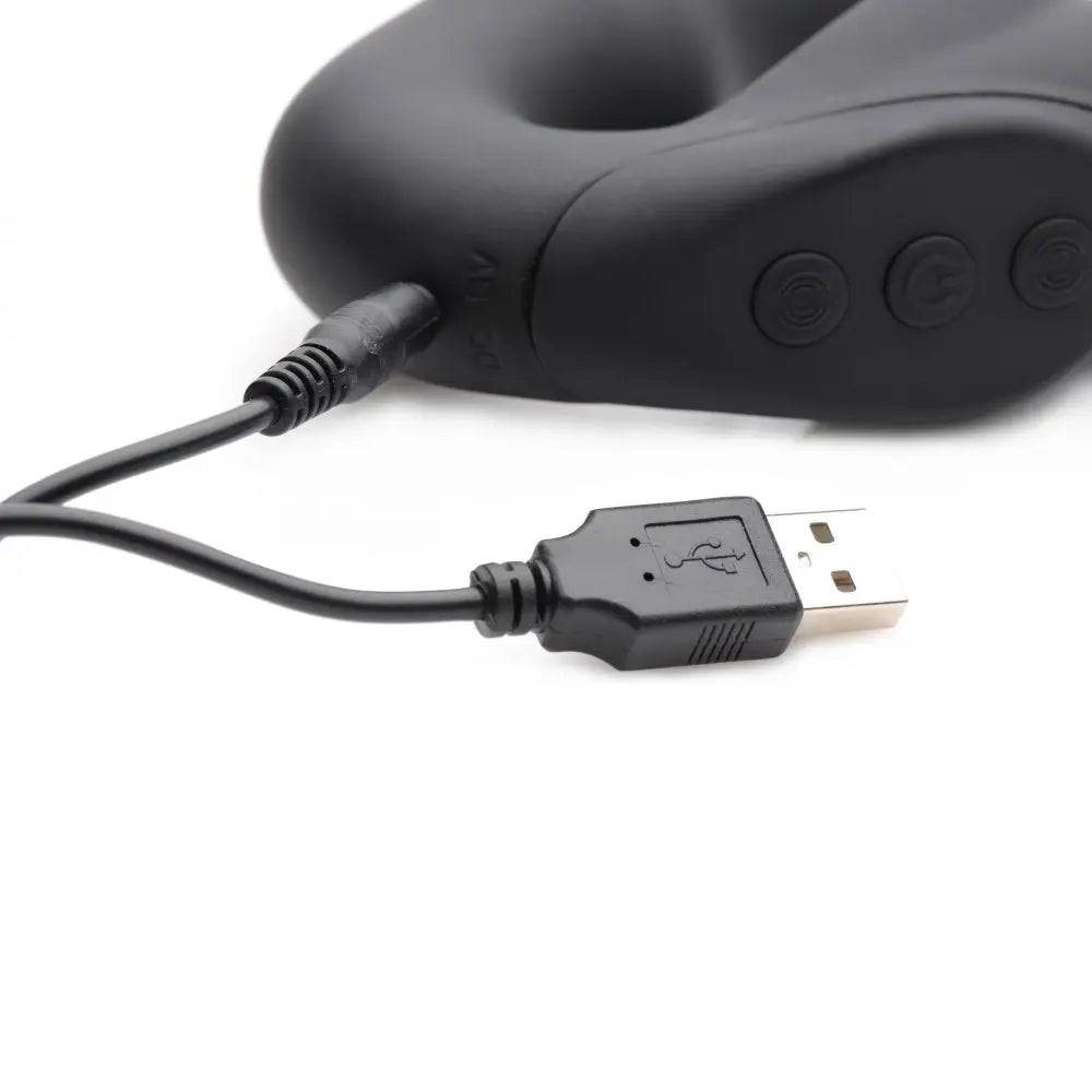 Strap U® Evoke Rechargeable Vibrating Silicone Strapless On - Dildo