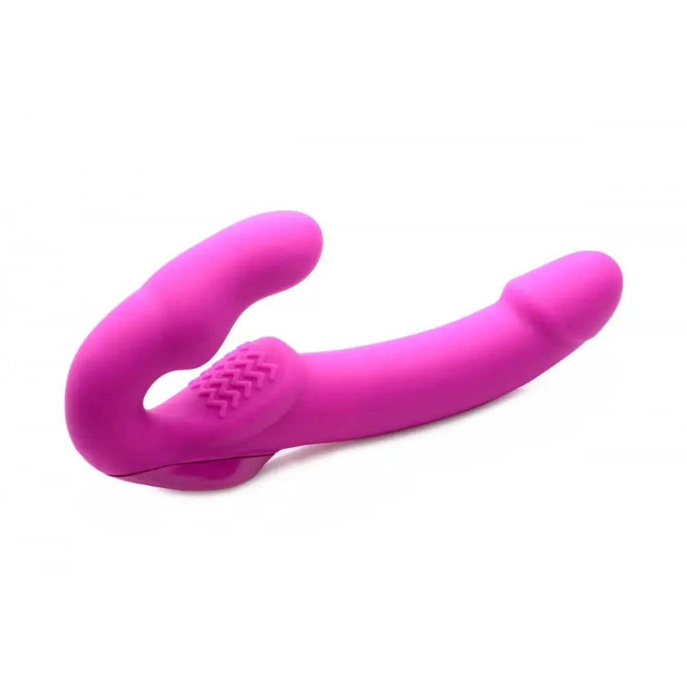 Strap U® Evoke Rechargeable Vibrating Silicone Strapless On - Dildo