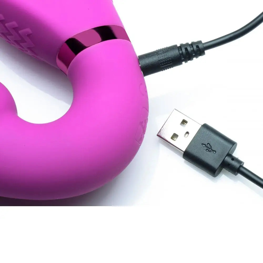 Strap U® World’s 1st Remote Control Inflatable Ergo-Fit Strapless Strap-On - Pink - Dildo