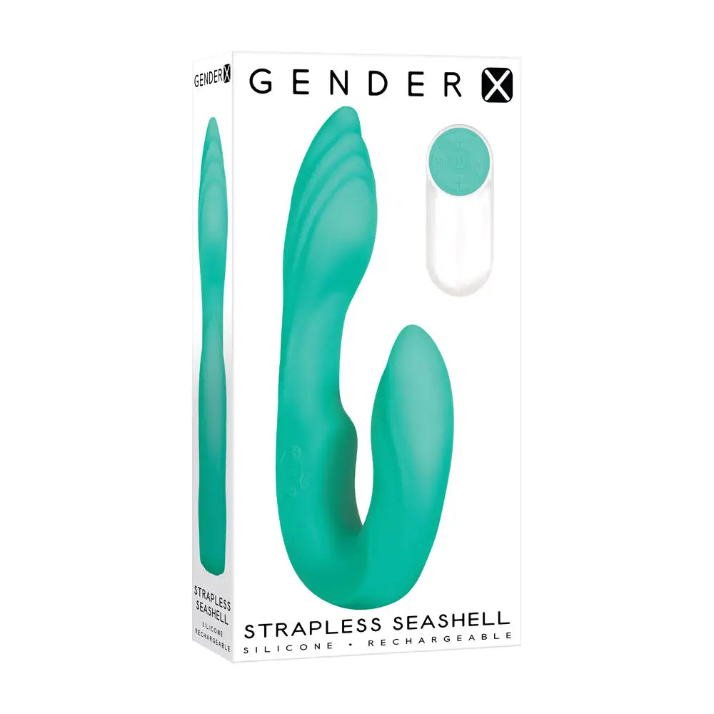Gender X Strapless Seashell Wearable Dual Vibrator - Rolik®