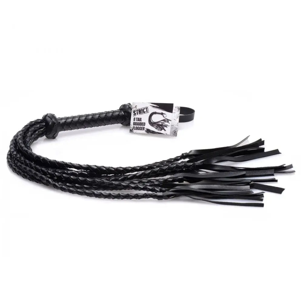 XR Brands® Strict® 8 Tail Braided Flogger - Rolik®
