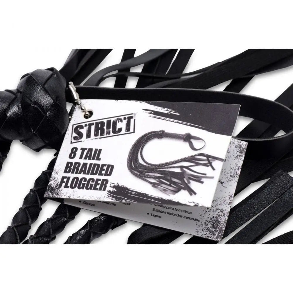 XR Brands® Strict® 8 Tail Braided Flogger - Rolik®
