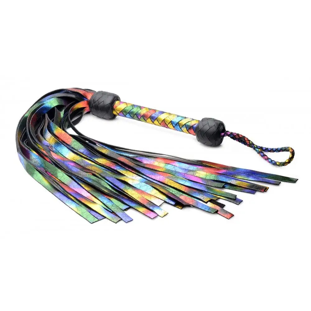 Strict® Leather Rainbow Leather Flogger - Rolik®