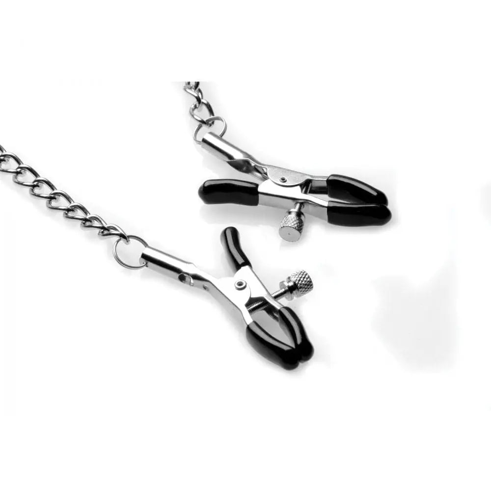 Strict® Silicone Ball Gag with Nipple Clamps - Rolik®