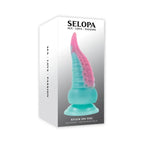 Sky Blue Stuck On You Vibrating Tentacle Dildo
