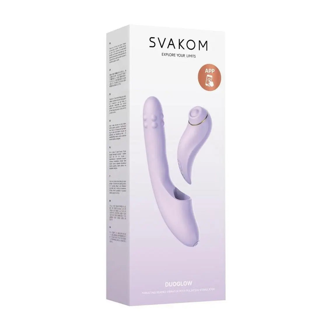 Svakom DuoGlow 2-in-1 Dual Vibrator | Thrusting Rotating & Wireless Remote Lavender