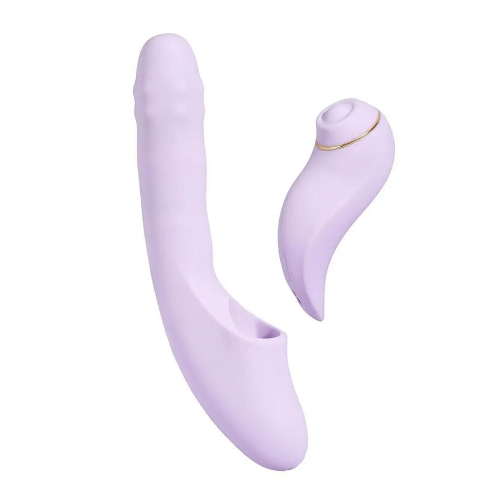 Svakom DuoGlow 2-in-1 Dual Vibrator | Thrusting Rotating & Wireless Remote Lavender