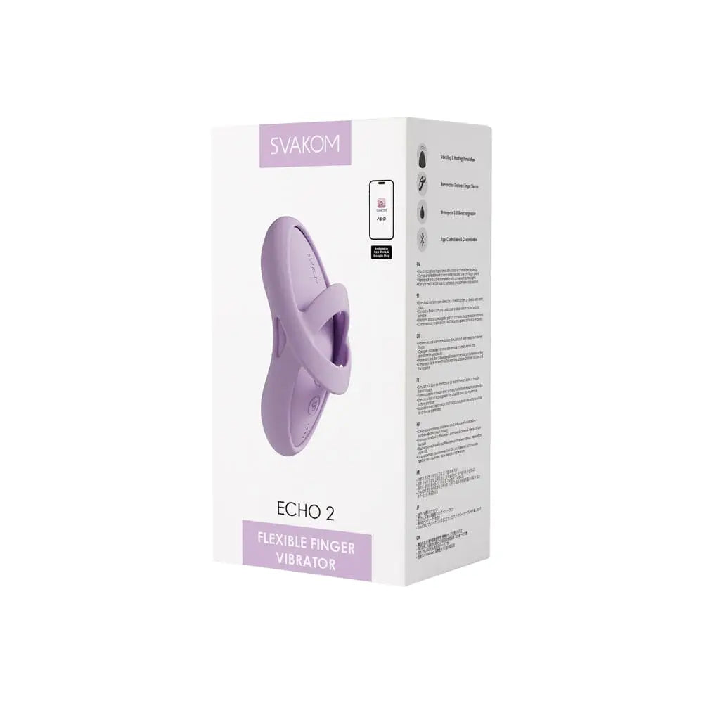 Svakom Echo 2 Flexible Finger Vibrator Lilac - Rolik®