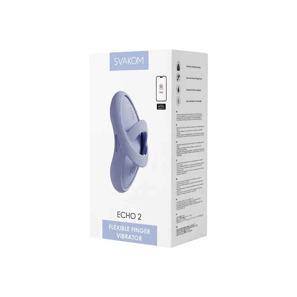 Svakom Echo 2 Flexible Finger Vibrator Light Blue - Rolik®
