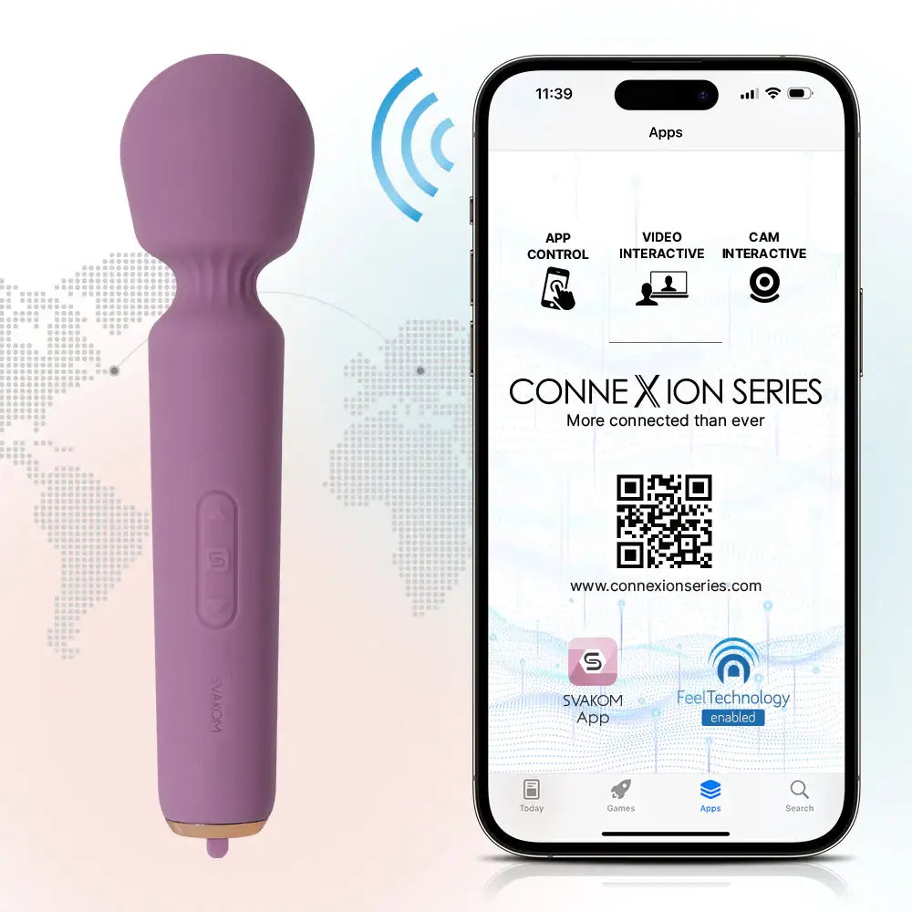 Svakom Mini Emma Neo App-Enabled Compact Wand Vibrator - Rolik®